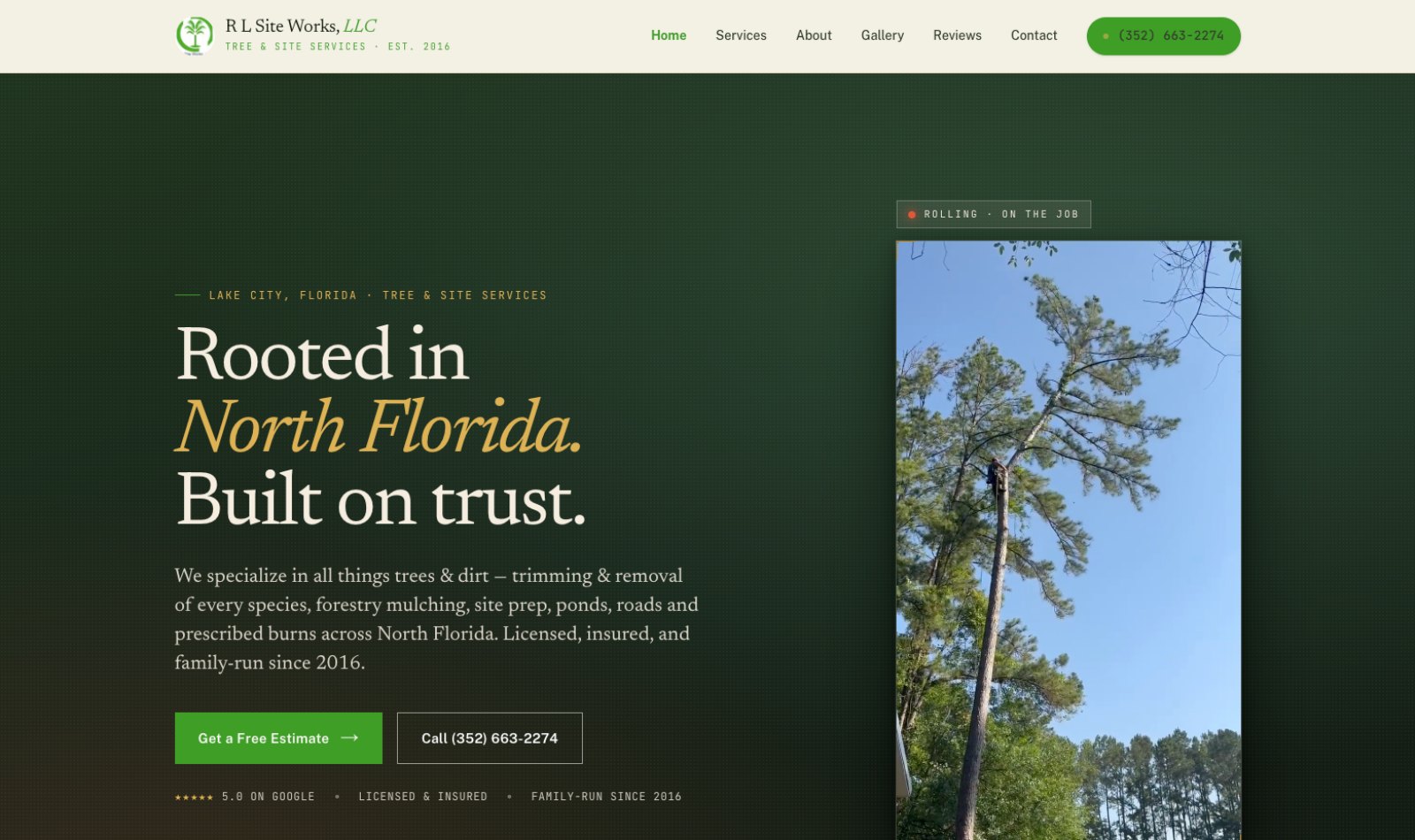 R L Site Works, LLC website